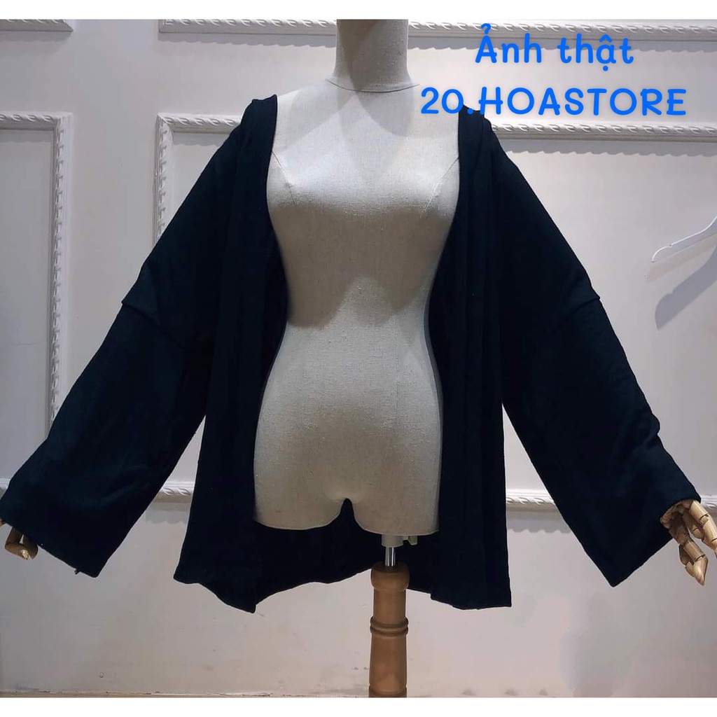 CARDIGAN LEN ĐEN TRƠN PHA NỈ MỀM - ÁO KHOÁC LEN CARDIGAN DÁNG RỘNG MÀU ĐEN HÀN QUỐC NAM NỮ - CADIGAN KHOÁC NỮ | BigBuy360 - bigbuy360.vn
