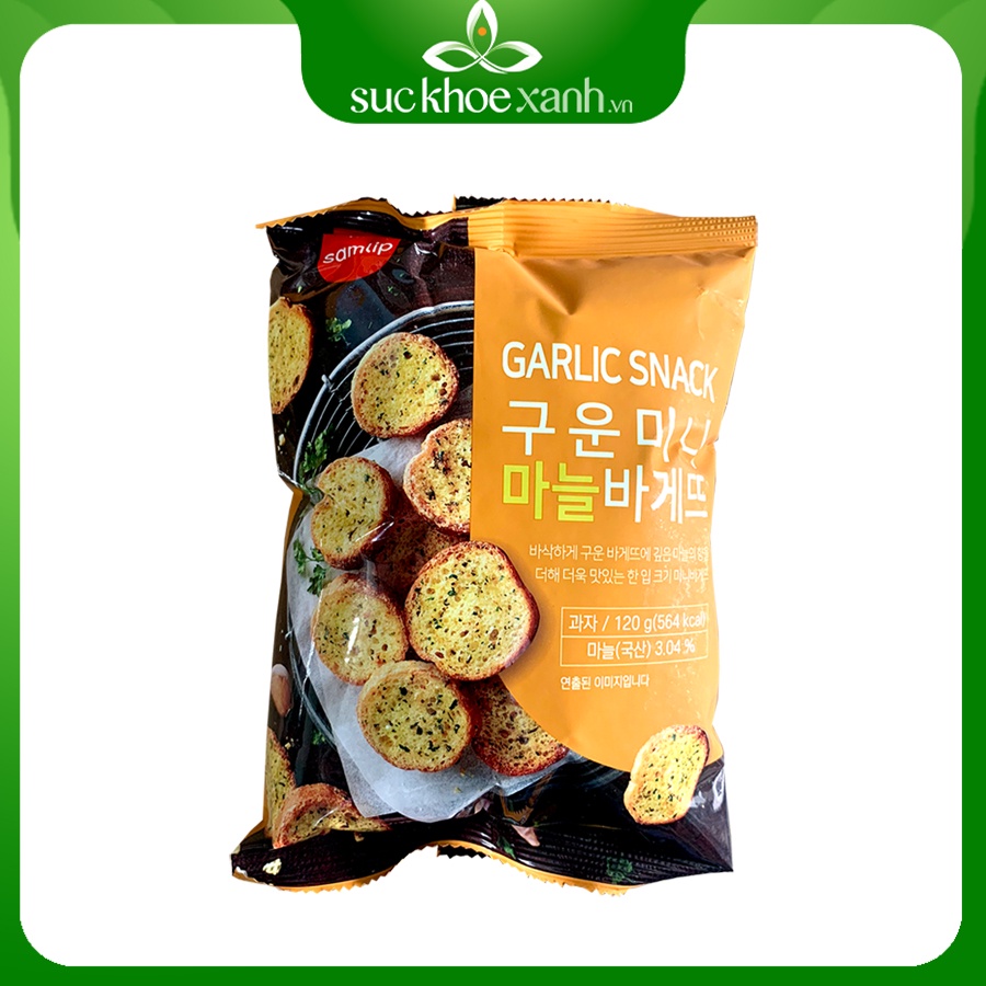 Bánh mì bơ tỏi Garlic Snack Hàn Quốc 120g