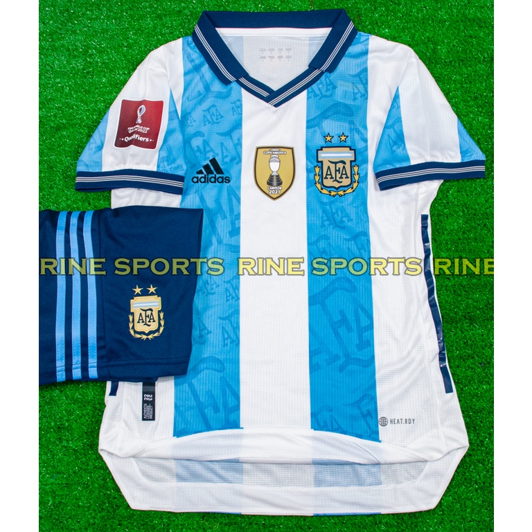 Bộ áo bóng đá Argentina sân nhà hàng Thailand 2022 Giống thi đấu