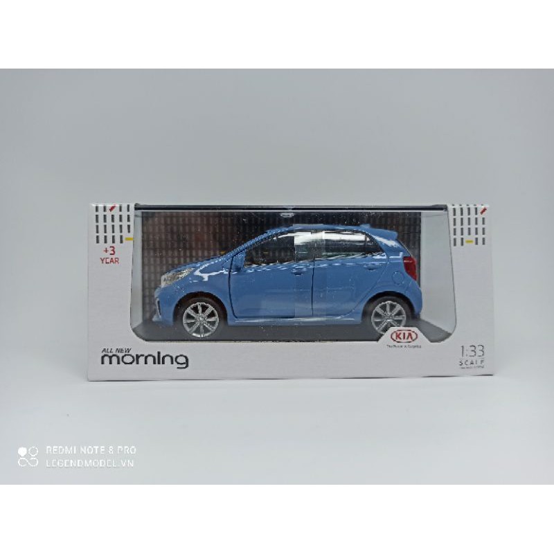 Mô hình xe Kia Morning tỷ lệ 1:33