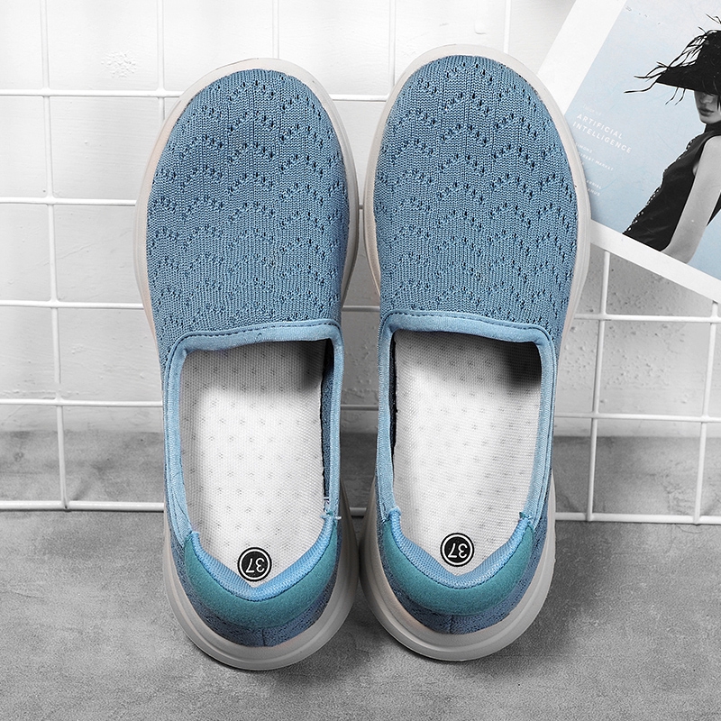 Giày vải đan màu tím dành cho nữ 35-42 YOZOH