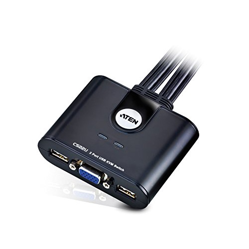 CHÍNH HÃNG ,QUA SỬ DỤNG Bộ ATEN chuyển và chia 1 vga ra 2 VGA + 2 USB kèm công tắc Công tắc KVM