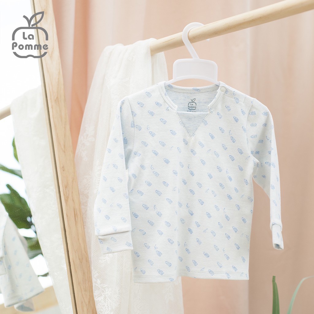ÁO DÀI TAY BÚT CHỈ CỔ CAN V LA POMME TL039