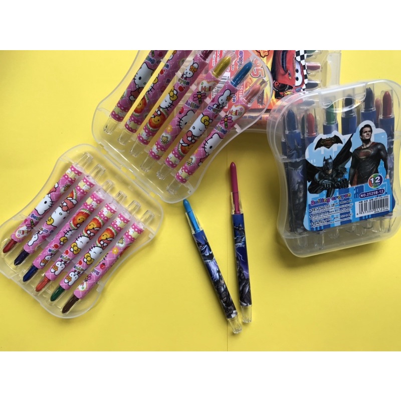 Bút sáp màu vặn 12/18/24 màu Cao cấp