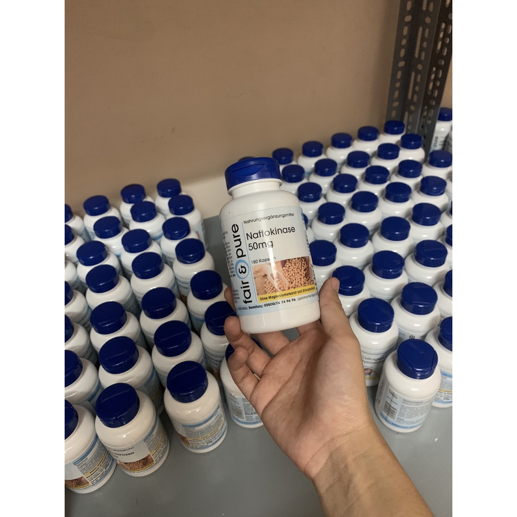 Viên uống chống đột quỵ Nattokinase 50mg Fair & Pure Đức 180 viên