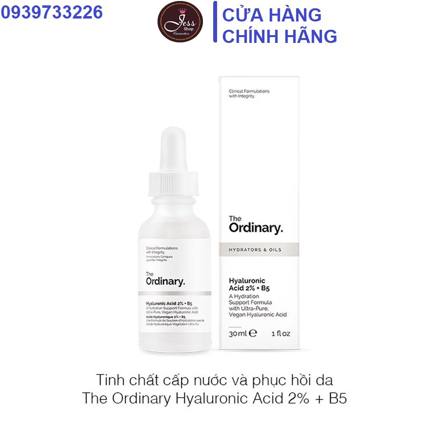 [Bill Canada]Tinh Chất The Ordinary Hyaluronic Acid 2% +B5 Serum 30ml