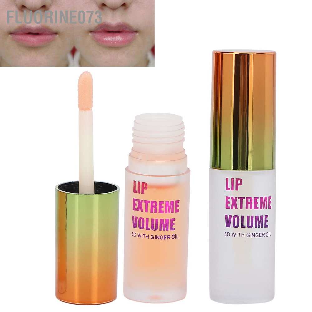 [Hàng mới về] Set 2 son bóng làm đầy đặn môi chiết xuất thực vật dưỡng ẩm giảm nếp nhăn 4.5g