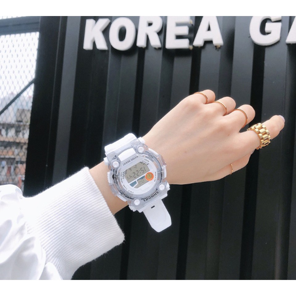 ĐỒNG HỒ THỂ THAO NAM NỮ SHHORS MOON TIDE VIỀN TRONG SUỐT D333