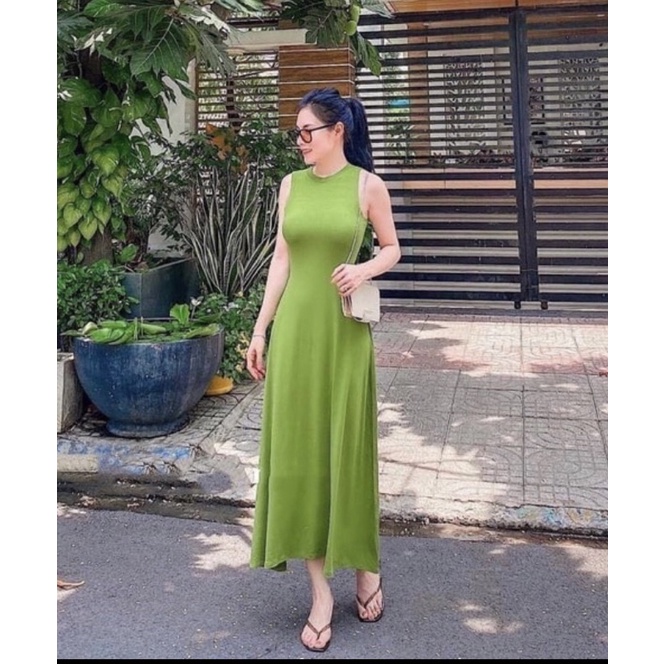 Váy body dáng dài đơn giản bao sang ( kèm ảnh thật khách mặc )