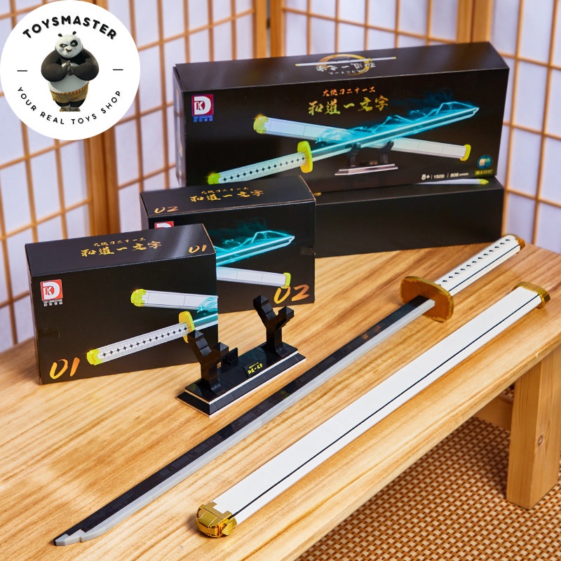 Đồ Chơi Lắp Ráp LEGO Mô Hình Kiếm Phát Sáng Dạ Quang Wado Của Roronoa Zoro Trong OnePiece Model DK1509 Với 806 Mảnh Ghép