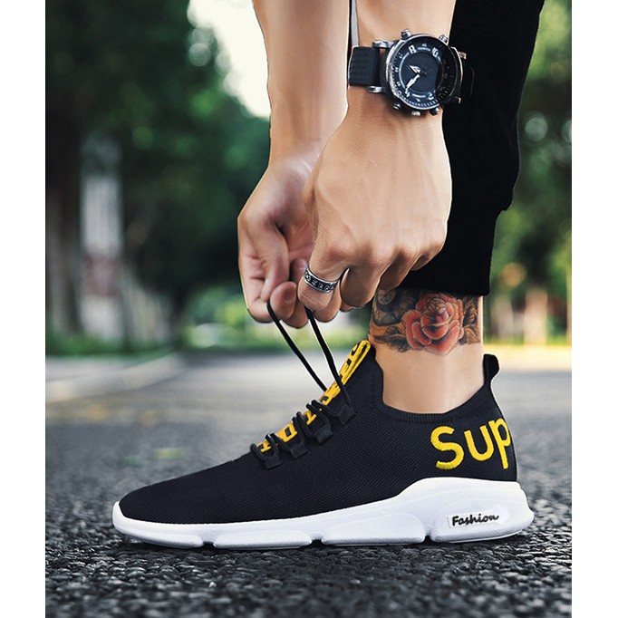 Giày Thể Thao Vải Sợi Thoáng Khí 2019_ Giày Nam Đẹp( hình thật + video + sẵn hàng) (028) | BigBuy360 - bigbuy360.vn