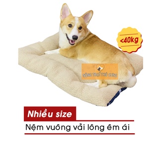 Nệm Nằm Cho Chó Mèo Size Lớn - Vải Lông Êm Ái (Dưới 40kg) - Nệm Lót Cho Chó Mèo