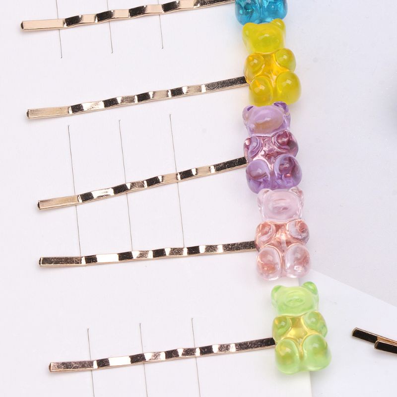 Kẹp Tóc Nhiều Màu Hình Gấu Trúc Hoạt Hình Đáng Yêu