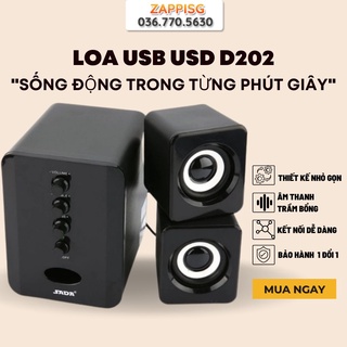 Dàn Loa Máy Tính Usb KAW D202 2020 - Âm Thanh Sống Động  - Bảo Hành 12 Tháng Toàn Quốc