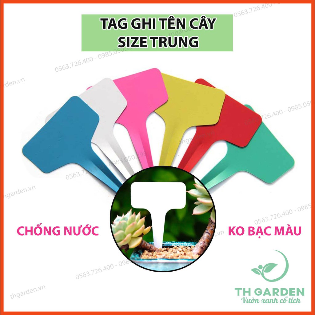 Thẻ Ghi Tên Cây, Thẻ Ghi Tên Lan - Đánh Dấu Thông Tin Cây - Loại Nhựa Mềm