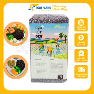 Combo 10kg gạo lứt đen Tôm vàng