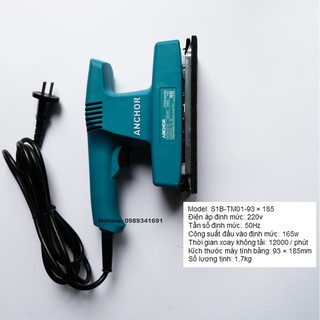 Máy Trà Nhám Tường Gỗ Chính Hãng Anchor S1B-TM01-93 × 185