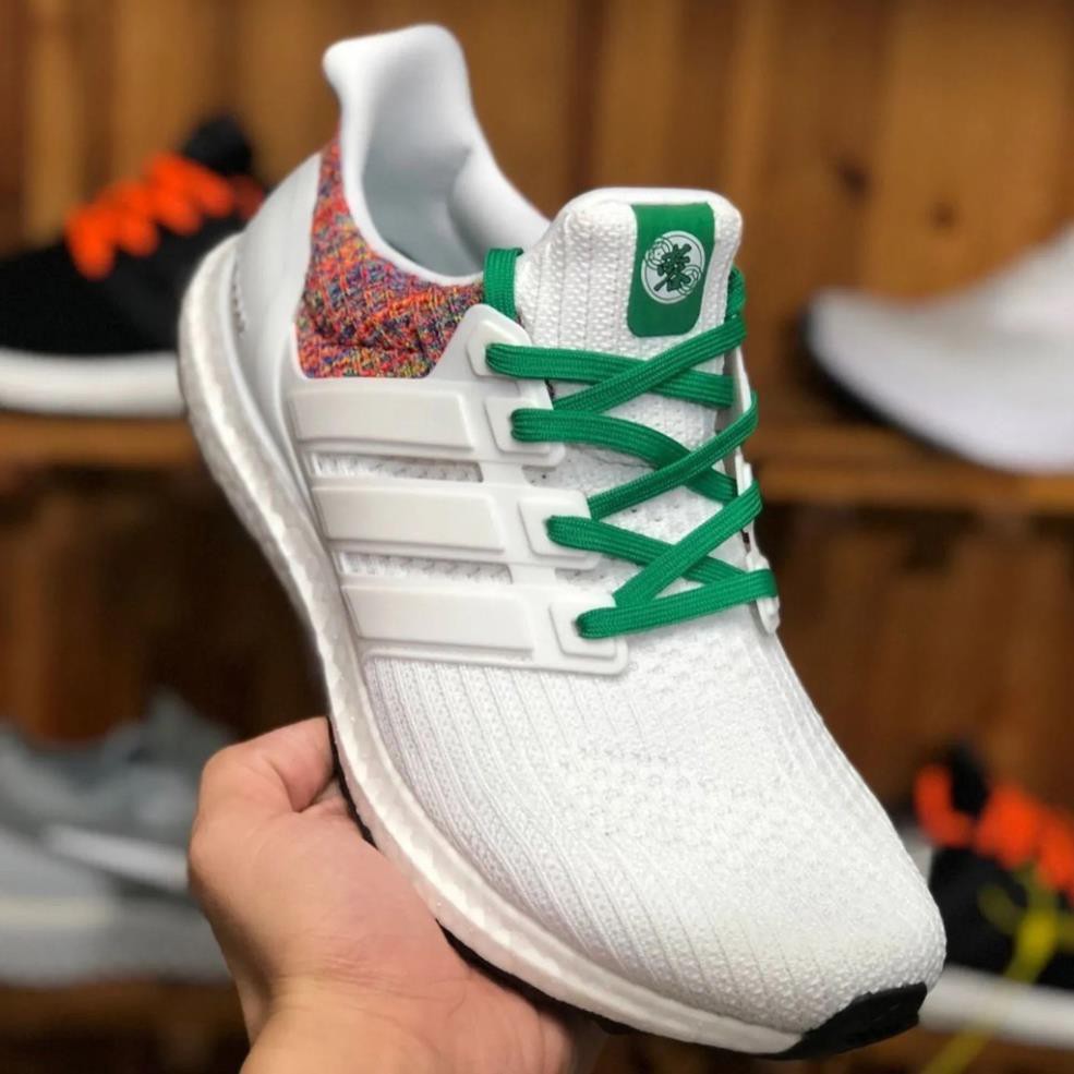 Giày Sneaker Ultra boost 4.0 Trắng dây xanh minti Hàng Siêu Cấp