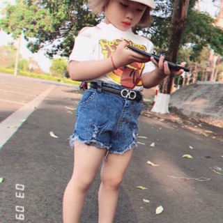 set áo thun quần bò