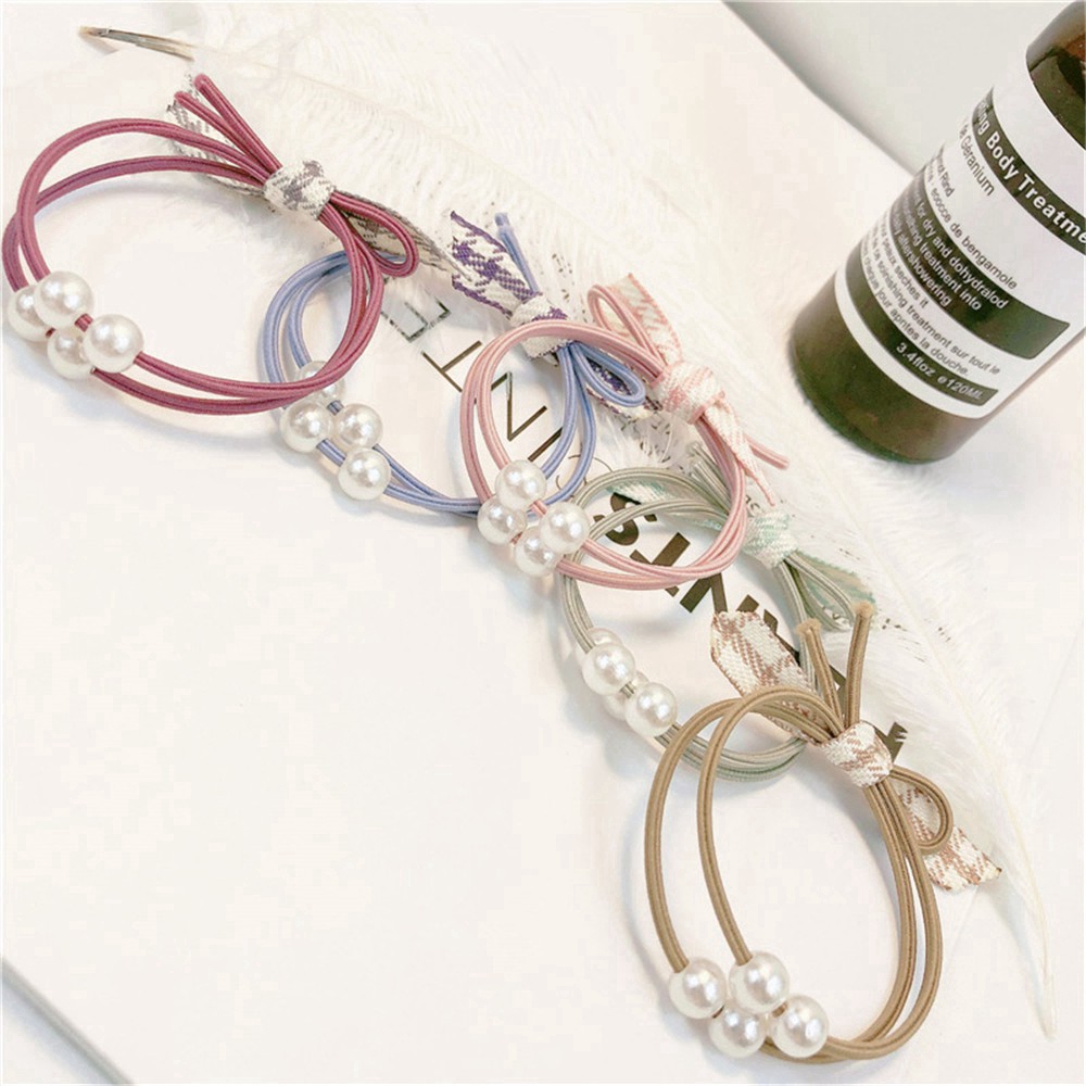 Dây buộc tóc nữ đính ngọc thời trang COD