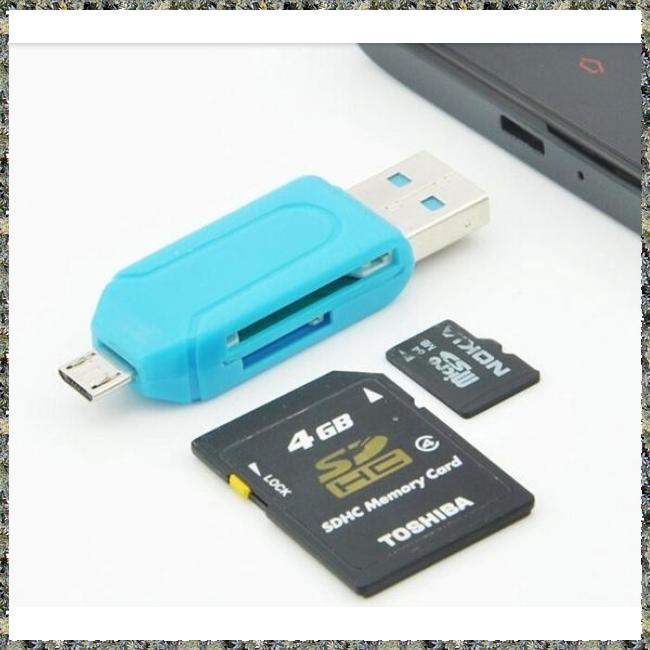 Thiết bị đọc thẻ nhớ OTG TF / SD cổng USB đa năng | BigBuy360 - bigbuy360.vn