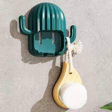 Combo 2 Giá Để Bàn Chải Đánh Răng Đa Năng Hình Cây Xương Rồng Đáng Yêu