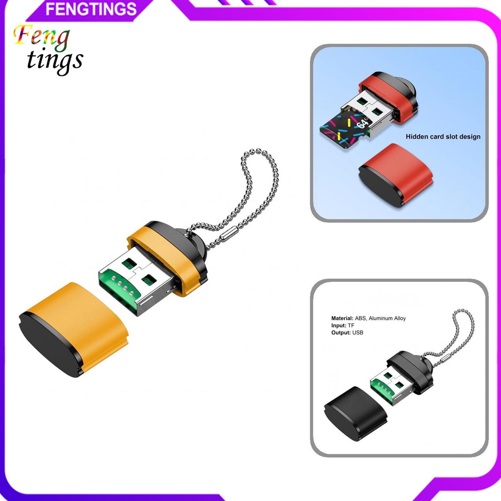 Đầu Đọc Thẻ Nhớ Usb Tf Có Móc Treo Tiện Dụng