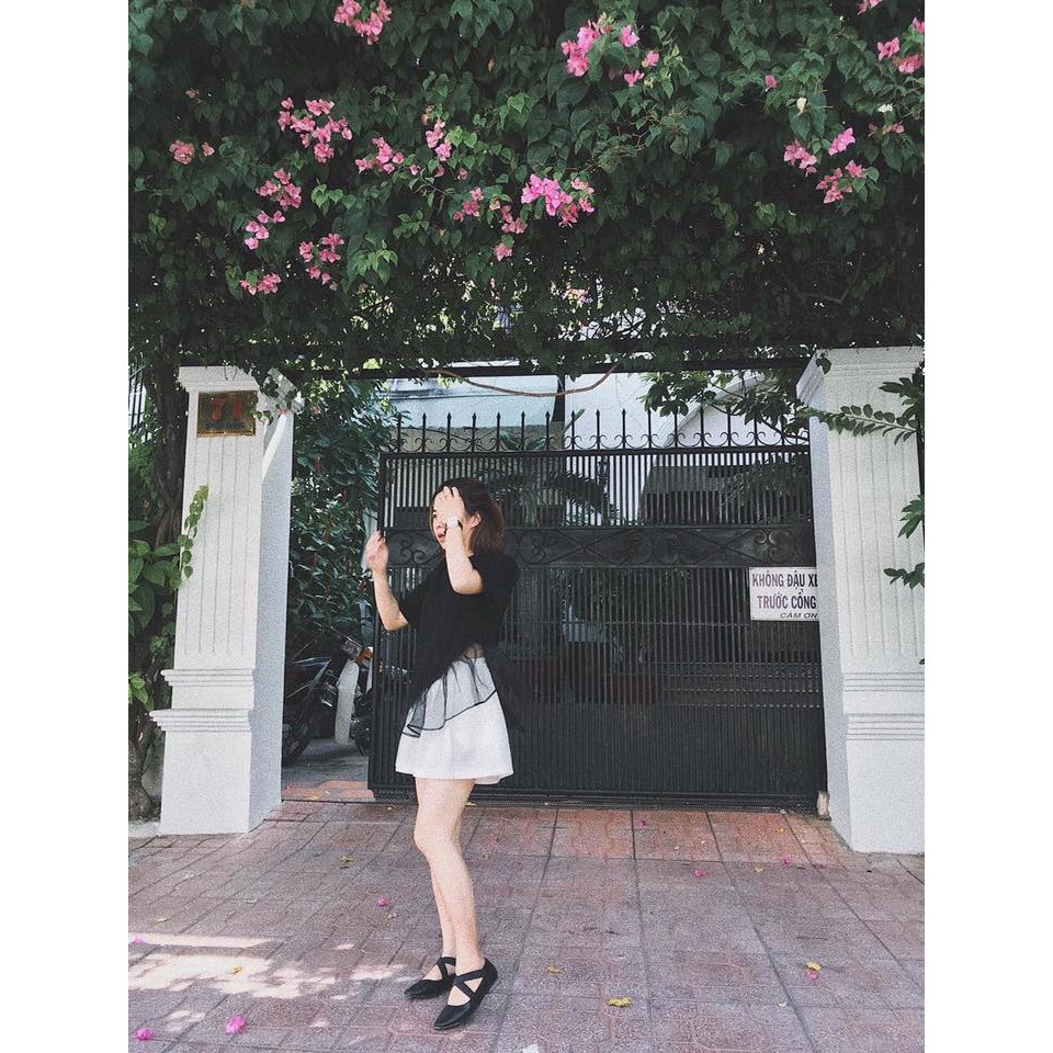 SET ÁO THUN ĐEN PHỐI LƯỚI + SHORT | BigBuy360 - bigbuy360.vn