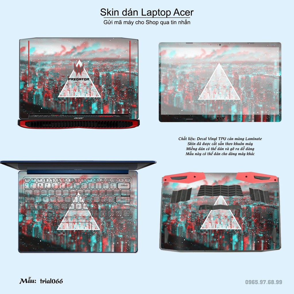 Skin dán Laptop Acer in hình Đa giác _nhiều mẫu 11 (inbox mã máy cho Shop)