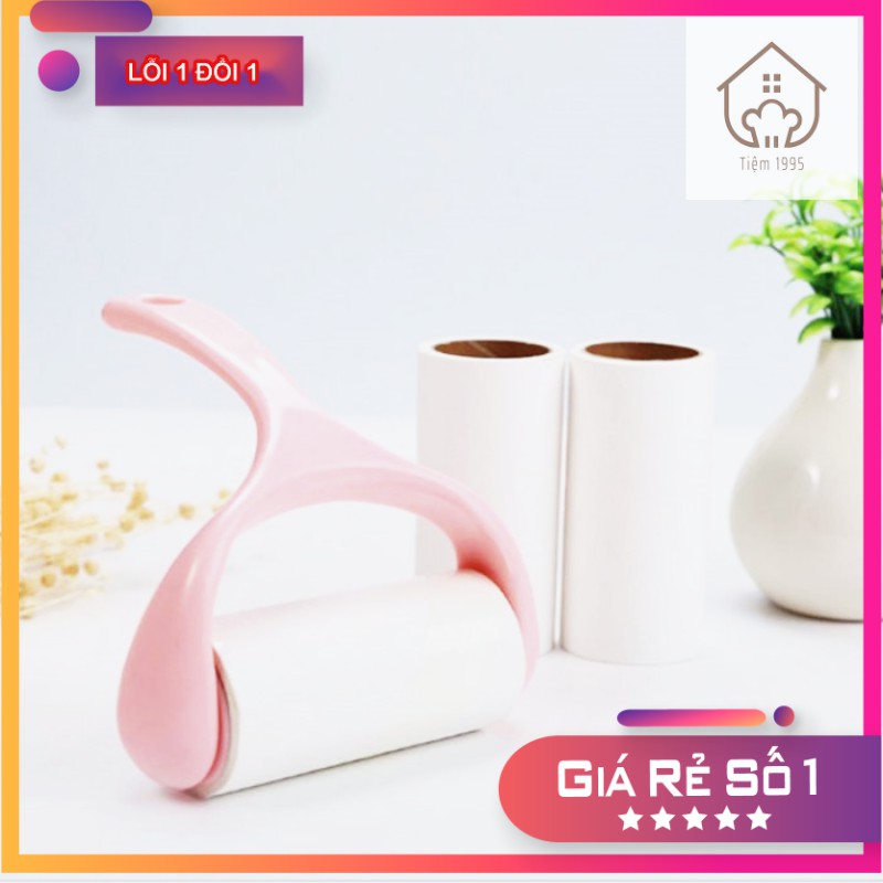 SET 3 MÓN CÂY LĂN BỤI+ 2 lõi  Làm Sạch Quần Áo, Chăn Ga, Đệm Sofa, Lông Chó Mèo