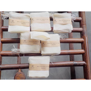 Bông tẩy trang tơ tằm organic 5 chiếc/set- chu silk
