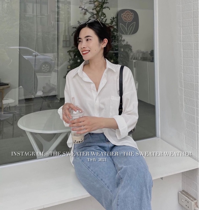Áo Sơ Mi Pastel Nhiều Màu PEONYB Nữ [FREESHIP]  Thun dài tay công sở, hssv phong cách vintage cá tính Ulzzang