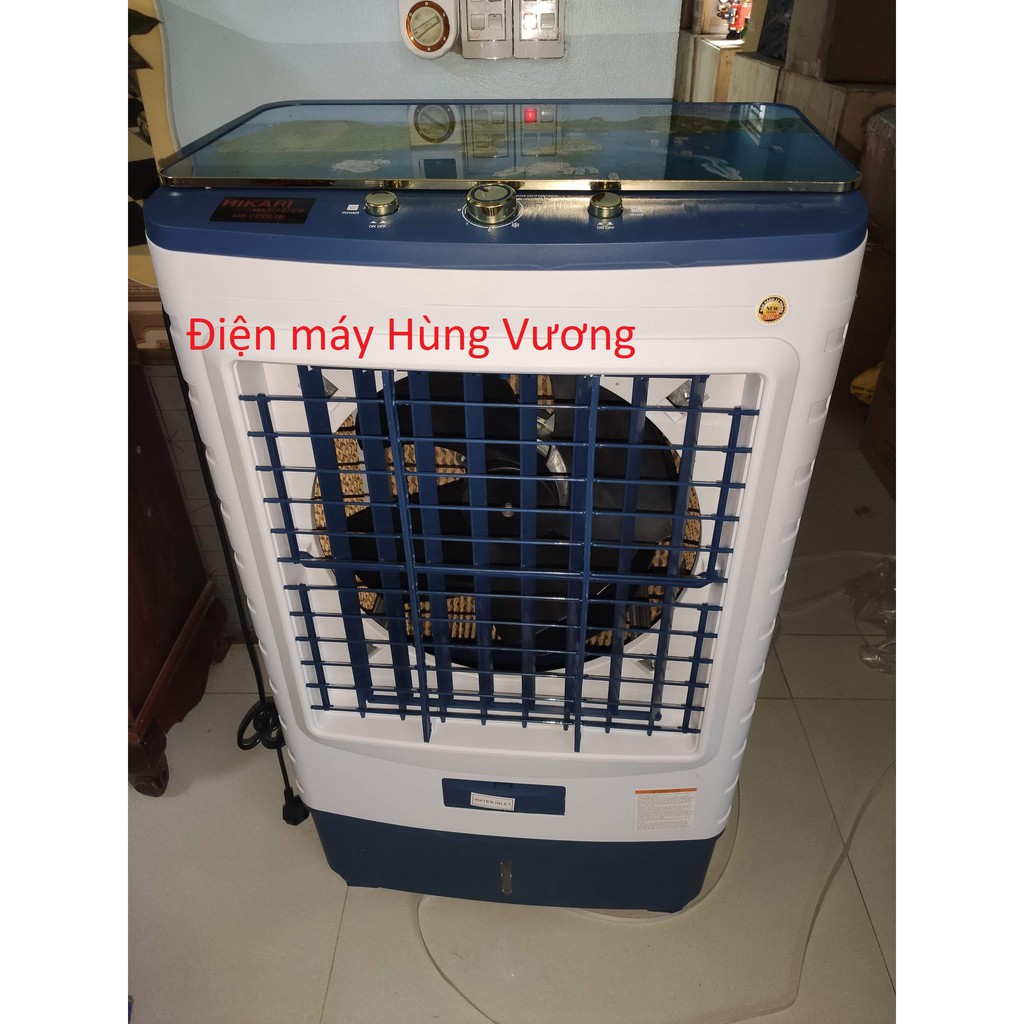 Quạt điều hòa hơi nước HIKARI XS-808, Dung tích 60L, 200w,made in thailand, dây đồng chịu nhiệt. tặng 2 hộp đá khô.