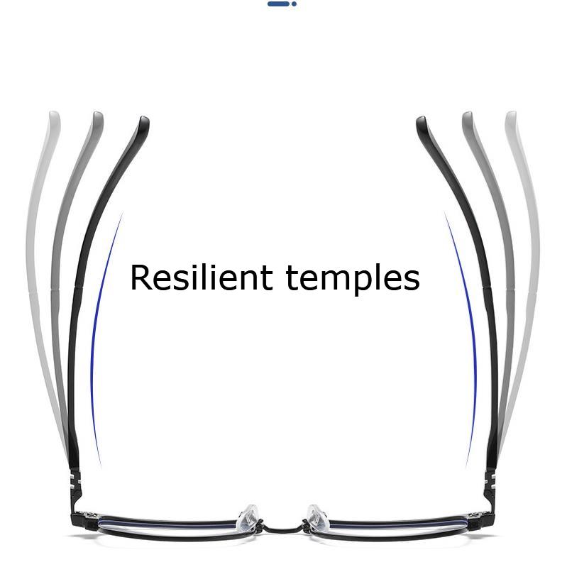 Kính Chống Ánh Sáng Xanh Gọng Kim Loại Thay Đổi Màu Sắc Thời Trang Cho Nam
