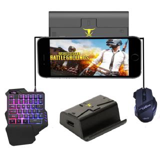 Bộ gồm đầu chuyển đổi chuột và bàn phím hỗ trợ chơi PUBG trên điện thoại Android