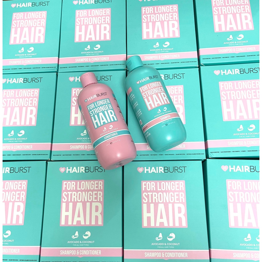 Cặp Gội Xả Hair Burst Tinh Chất Dừa Bơ 350ml