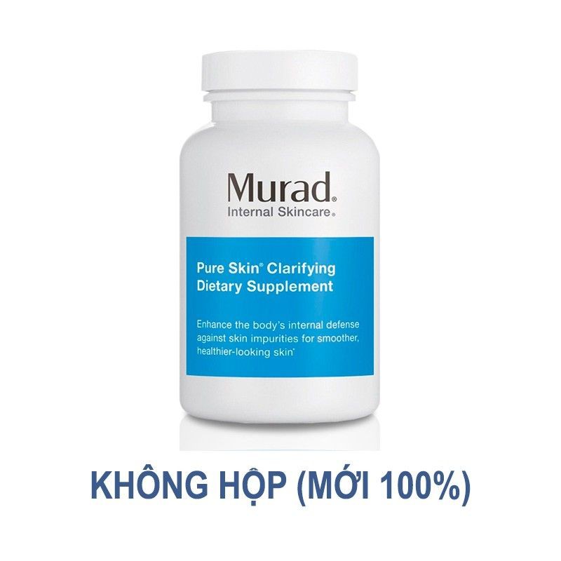 Viên Uống Murad Giảm Mụn, Giảm Dầu Pure Skin Clarifying Dietary Supplement - 60 Viên