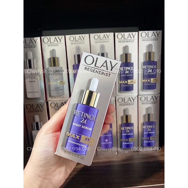 Tinh chất tái tạo da cải tiến Olay Retinol 24 Max Night Serum (40ml)