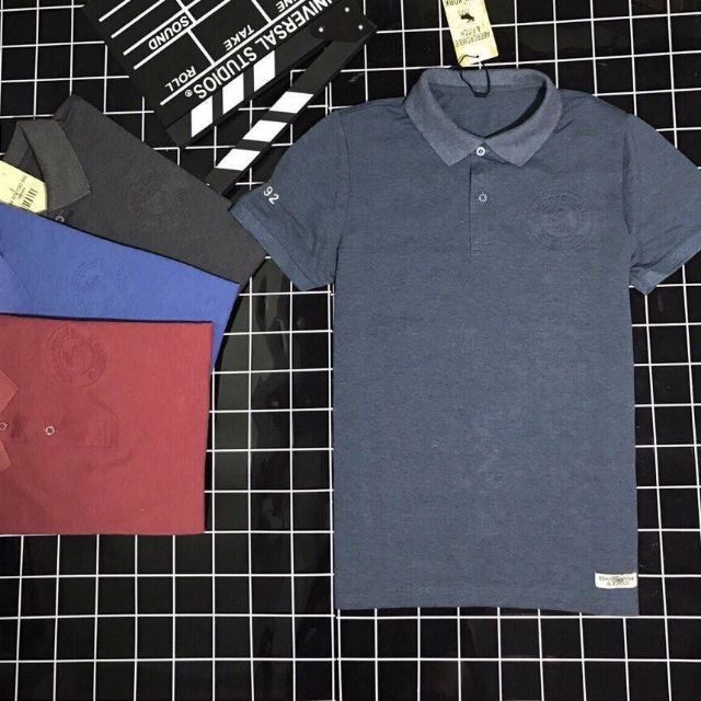 🔰ÁO THUN NAM ABER DẬP NỔI💵+Size: M-L-XL-XXL+Chất liệu: Thun Cá sấu cotton, Gam 2 màu.(,