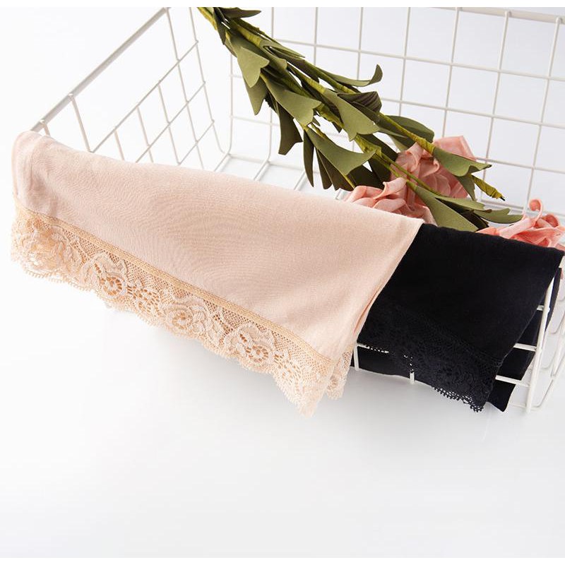 Quần mặc váy cotton siêu mát màu da và đen