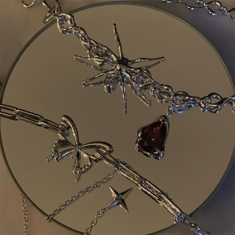 Dây Chuyền Mặt Nhện Đính Đá Phong Cách Hip Hop 19975