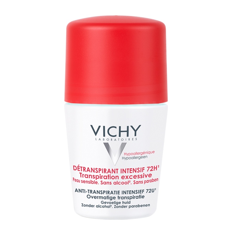 Lăn khô thoáng vùng da dưới cánh tay 72h Vichy Détranspirant Intensif 50ml