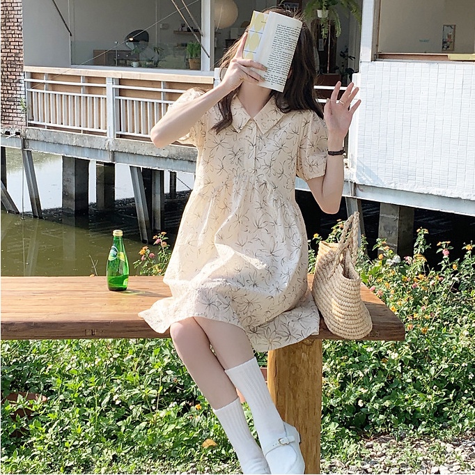 Đầm Perty chữ A thời trang mùa hè Hàn Quốc dành cho nữ