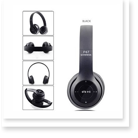 Tai nghe bluetooth P47 có khe cắm thẻ nhớ - Âm Thanh Đỉnh Cao