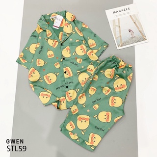 ĐỒ BỘ PIJAMA LỤA SATIN LỬNG CAO CẤP NỮ