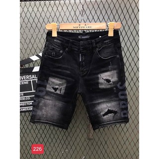 Quần short jean nam vải đẹp thiết kế lạ mắt 226