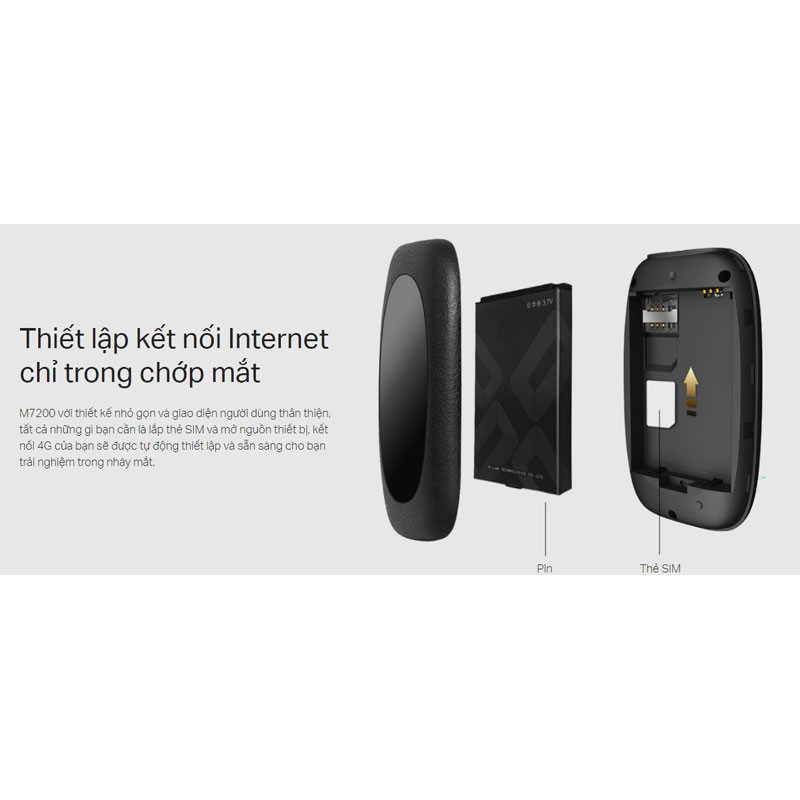 Thiết bị phát Wifi di động 4G LTE Tp-Link M7200