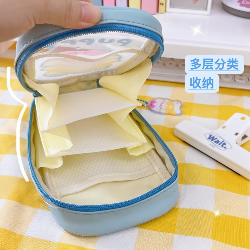 Bóp Viết Trong Suốt Hình Gấu Dễ Thương Sức Chứa Lớn