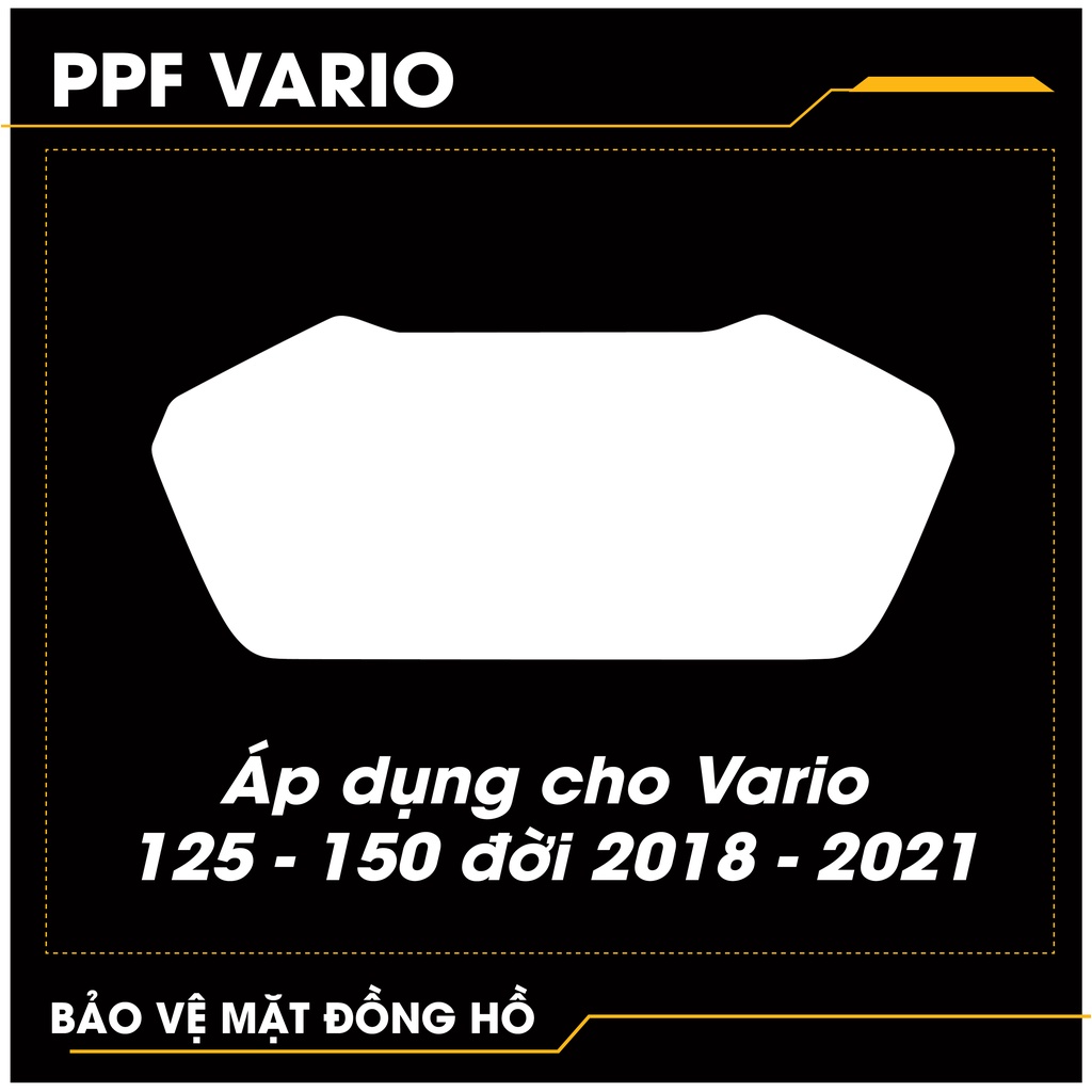 Miếng Dán PPF Bảo Vệ Mặt Đồng Hồ Xe Vario 125 150 2018 - 2021 | Film Decal PPF Trong Suốt Dán Đồng Hồ Xe Máy