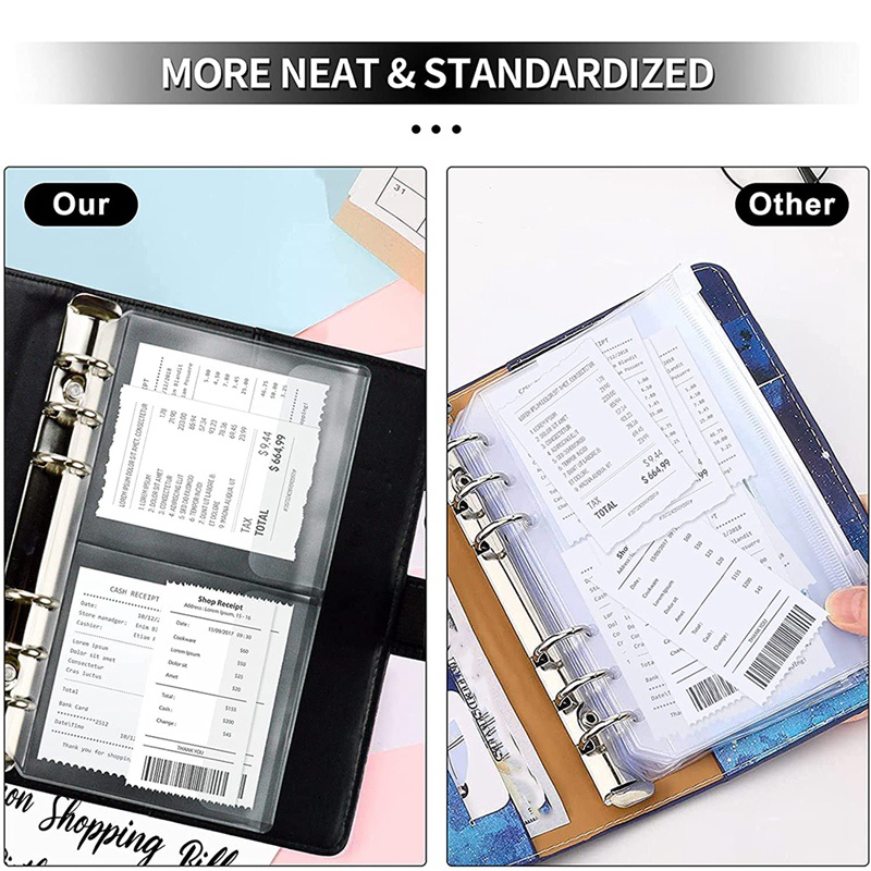 Set 69 phong bì đựng tiền mặt và giấy chèn kèm túi đựng + nhãn dán loại A dùng để làm sổ lập ngân sách